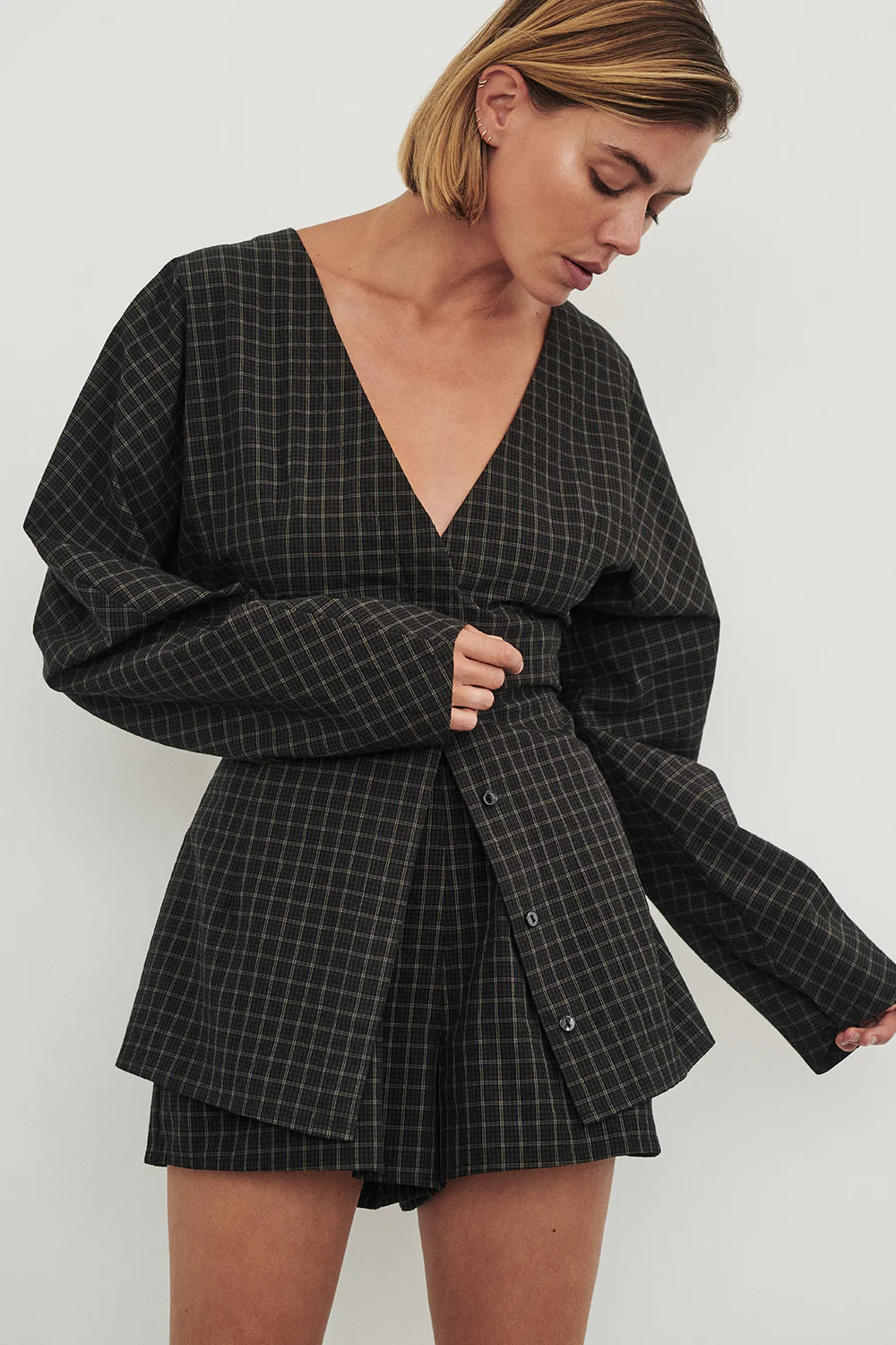 TOVA INK CHECK SHORT | DISSH