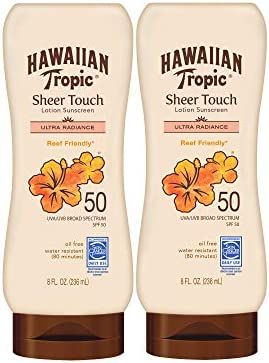 Hawaiian Tropic SPF 50 Broad Spectrum Sunscreen, Sheer Touch Moisturizing Protection Sunscreen Lo... | Amazon (US)