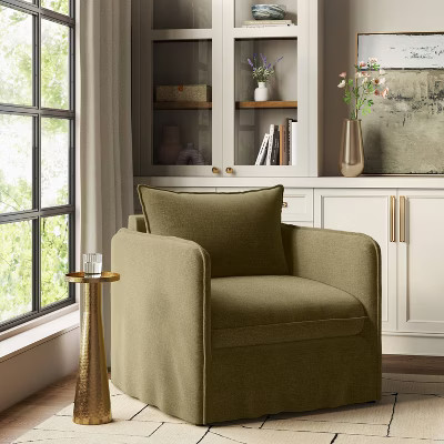Berea Chair in Linen Olive - Threshold™ | Target