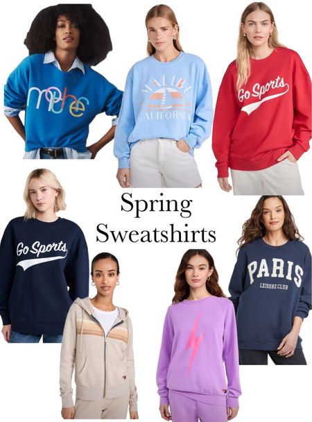 Spring Sweatshirts 

#LTKActive #LTKfamily #LTKSeasonal