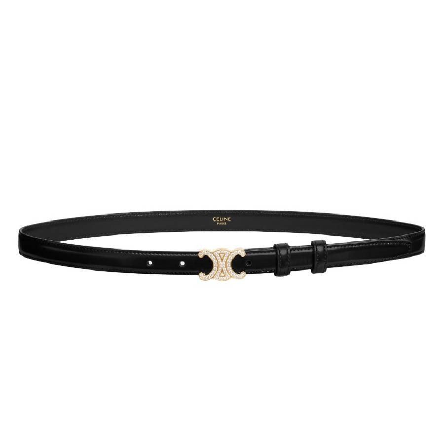 Celine Triomphe Leather Belt, Size 85 | Jomashop.com & JomaDeals.com