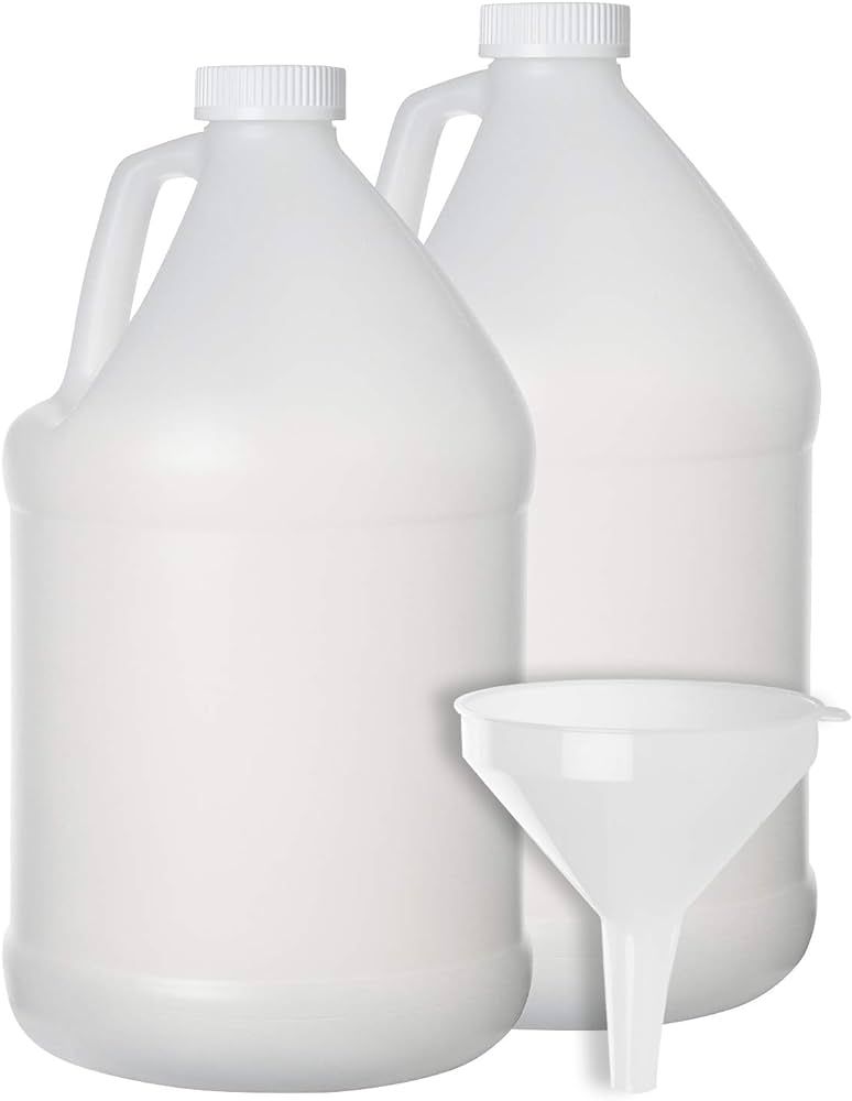 DilaBee- 1 Gallon Jug Plastic Bottle -Great for Storage,2 Pack Empty Gallon Jugs with Caps- for H... | Amazon (US)