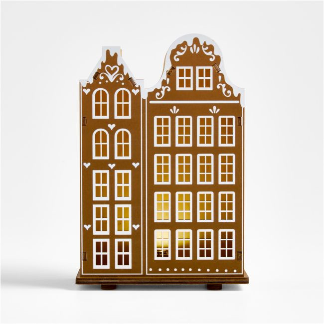 LED Gingerbread Village Bergen Holiday Decoration | Crate & Barrel