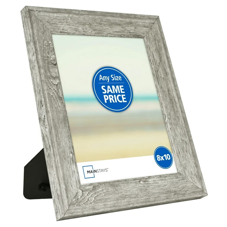 Mainstays 8x10 Rustic Gray Tabletop Picture Frame | Walmart (US)