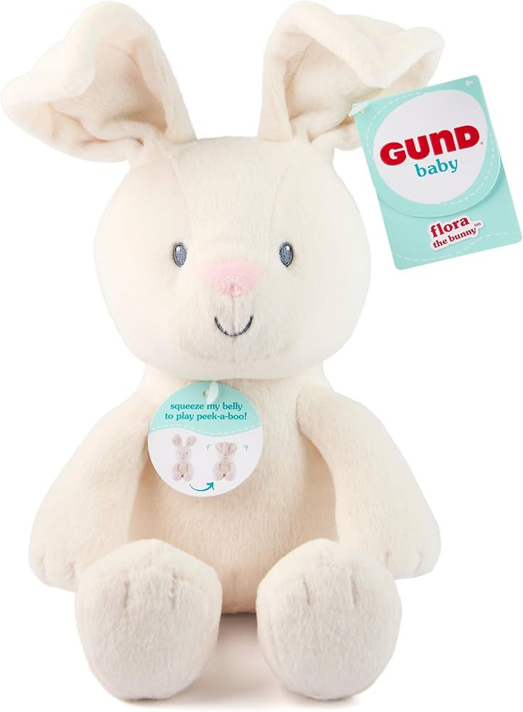 GUND Baby Peek-a-Boo Flora Bunny Plush, Bunny Rabbit Stuffed Animal, Baby Toy for Ages 0 and Up, ... | Amazon (US)