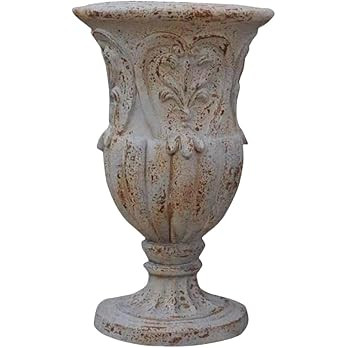 VISIBLE Vintage European Giant Garden Urn Planter, Decorative Cement and Fiber Flower Pot, Make R... | Amazon (US)