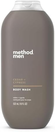 Method Men Body Wash, Cedar + Cypress, Paraben and Phthalate Free, 18 fl oz (Pack of 1) | Amazon (US)