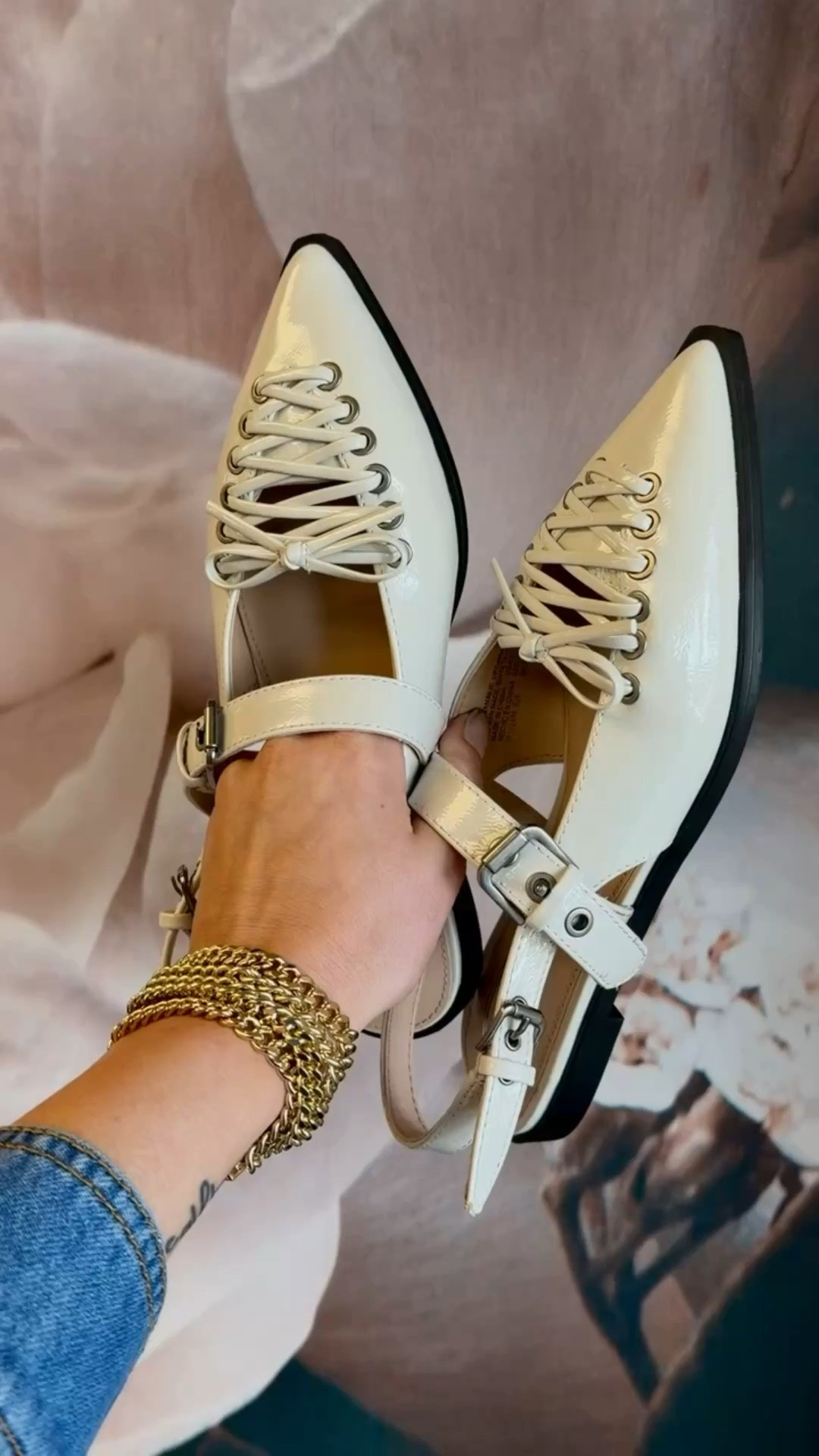 These tie flats are so fun and unique. By the brand Scoop and sold by Walmart! Im obsessed. They will elevate so many outfits! 

#LTKWorkwear #LTKootd #LTKSaleAlert