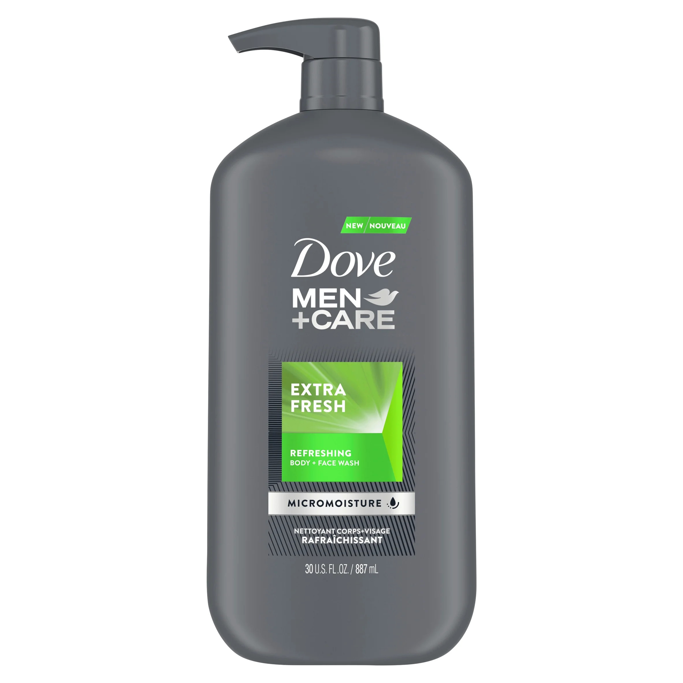 Dove Men+Care Body Wash and Face Wash Extra Fresh 30 oz | Walmart (US)