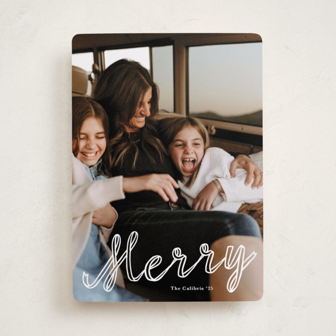 "a merry ribbon" - Customizable Christmas Photo Cards in White by Lori Wemple. | Minted