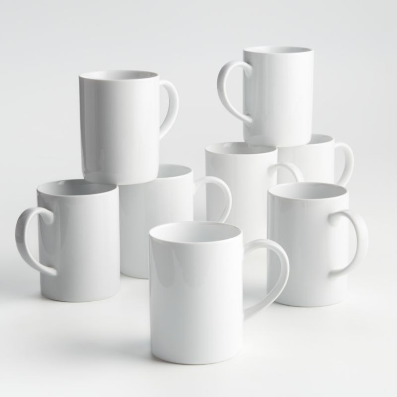 Aspen Mugs 11oz., Set of Eight + Reviews | Crate & Barrel | Crate & Barrel