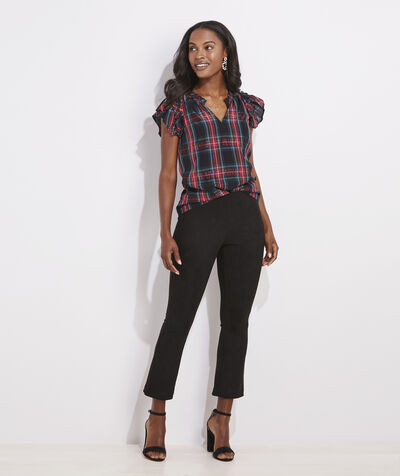 Kick Flare Faux Suede Pants | vineyard vines