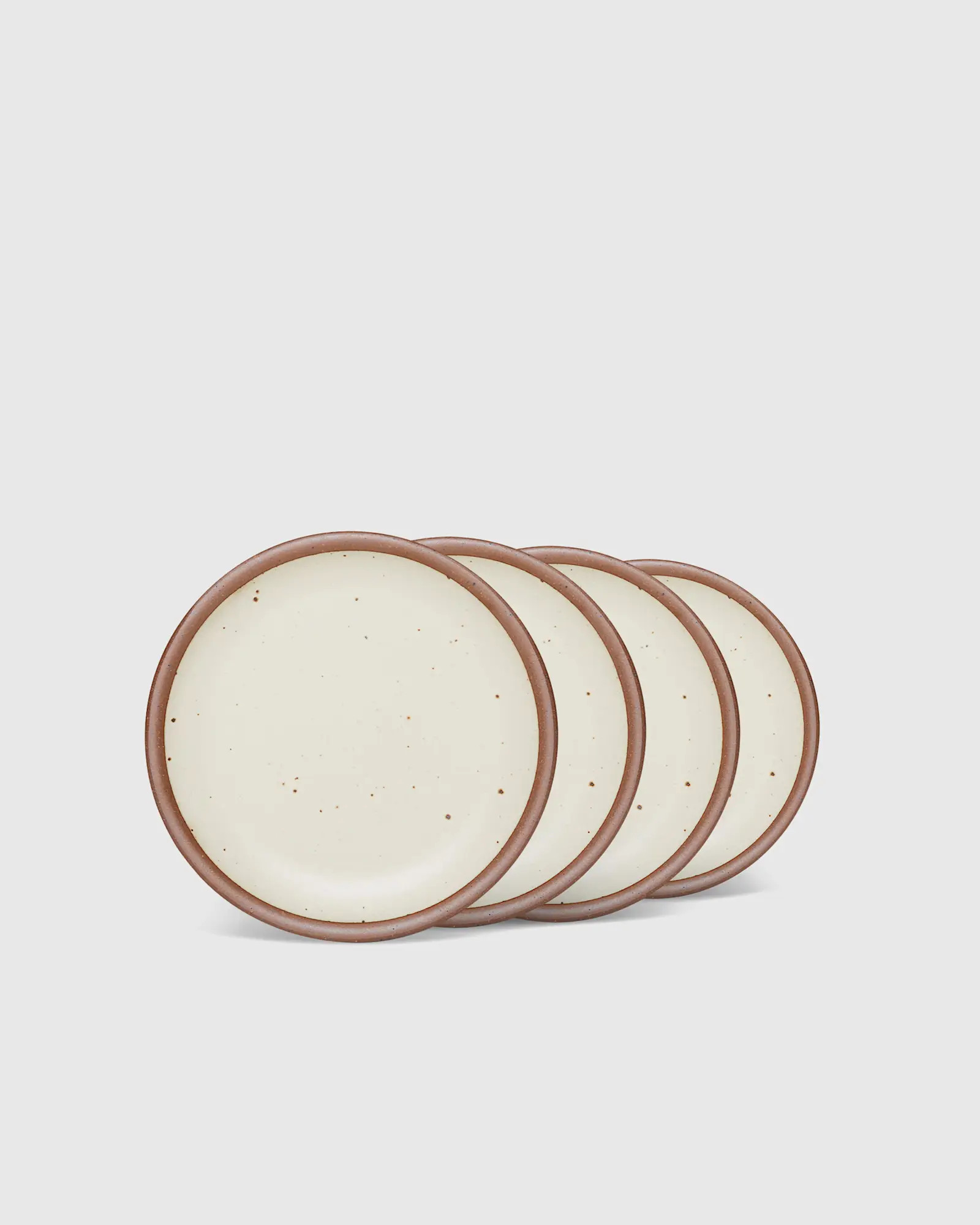 Cake Plate (Set of 4) by East Fork in Panna Cotta | Quince