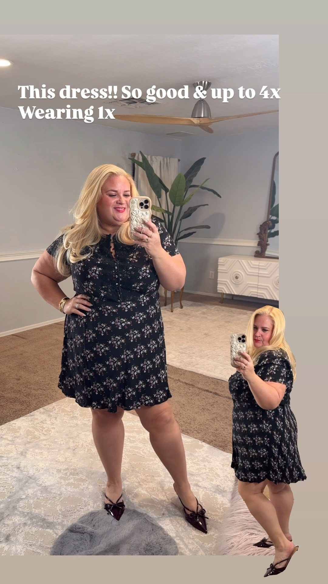 This dress is dainty and perfect for date night or church I love the buttons and it looks so much more expensive than it is
Wearing 1x

#LTKSaleAlert #LTKOver40 #LTKPlusSize