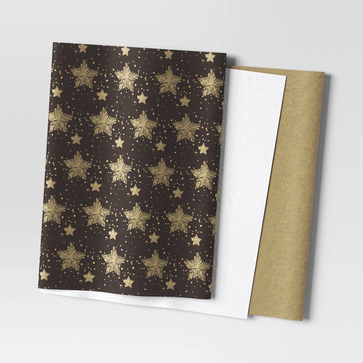 30ct Christmas Tissue Paper Black/Gold/White - Wondershop™ | Target