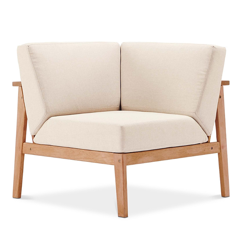 Modway Sedona Outdoor Patio Eucalyptus Wood Sectional Sofa Corner Chair | Bloomingdale's (US)