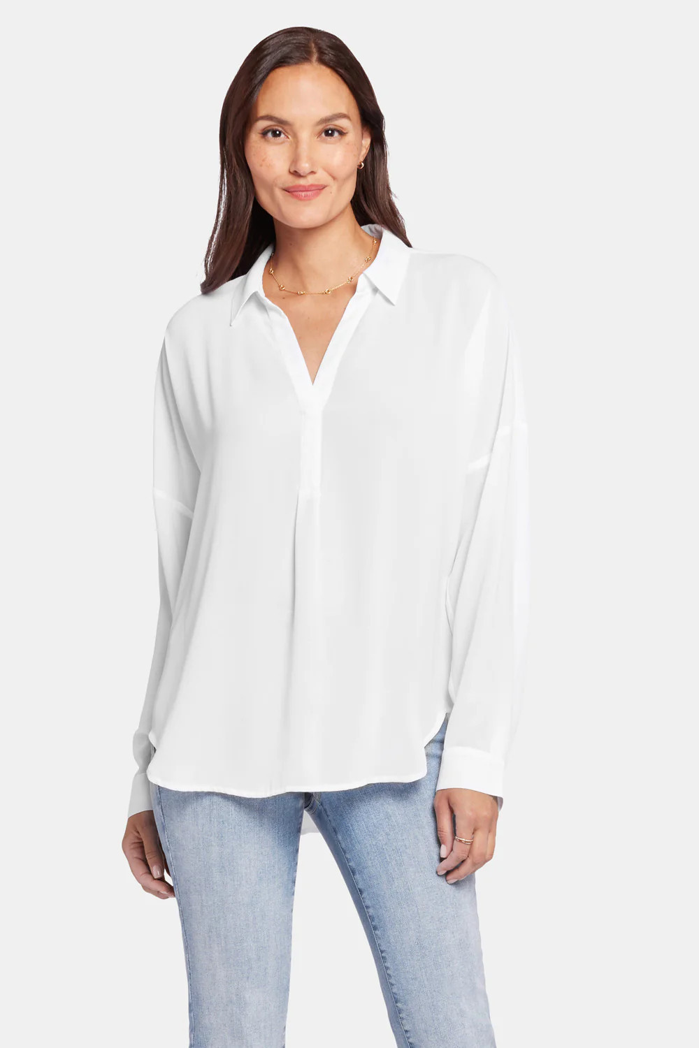 Becky Blouse - Optic White | NYDJ