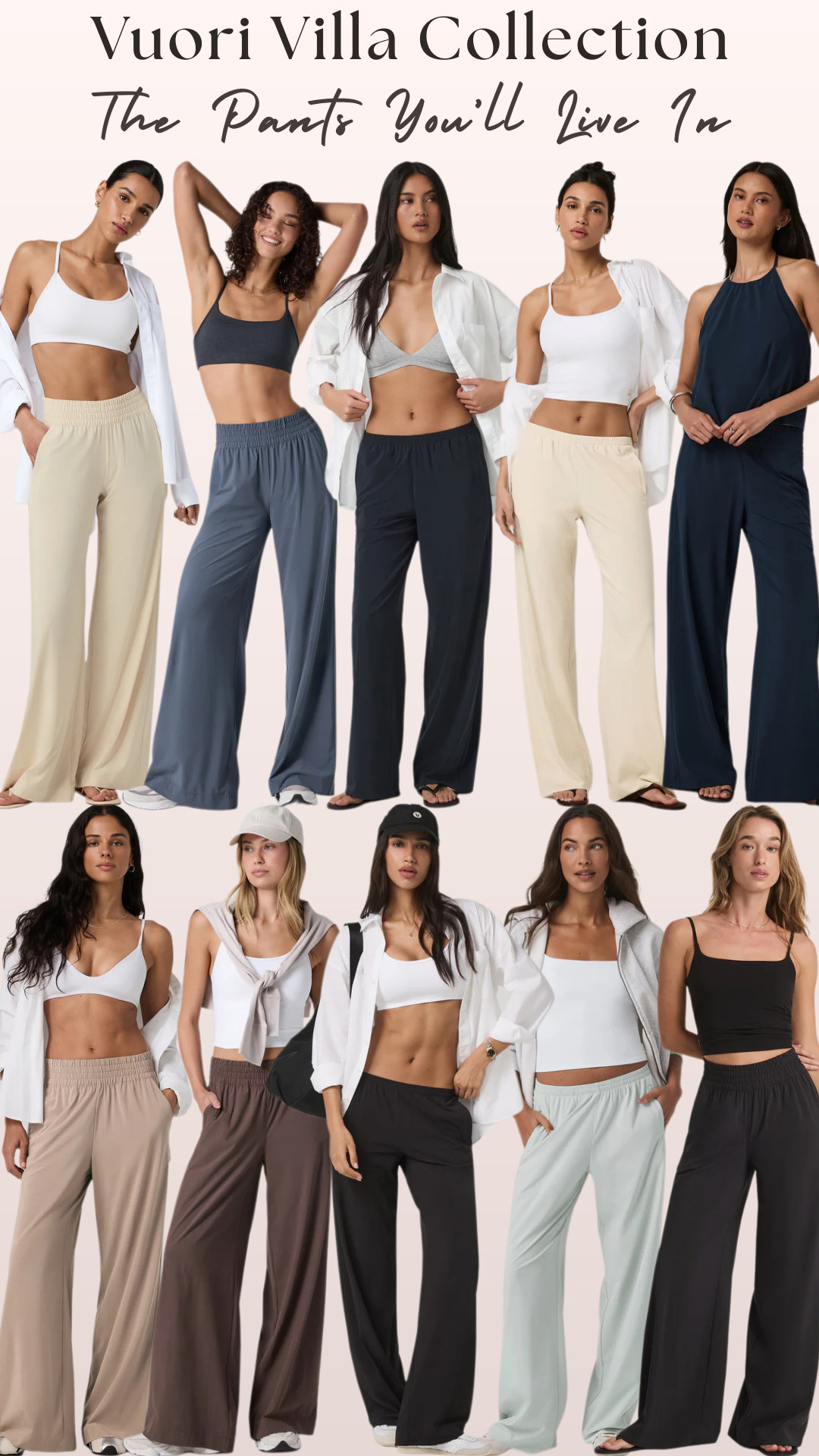@Vuori US Villa Collection | Villa Wideleg & Villa Everday Wideleg Pants

Vuori Villa wide leg pants are the lightweight summer pants you’ll actually live in — soft, airy, flowy, and easy enough for real life. 🤍

I pulled together the Villa Wideleg Pants + Villa Everyday Wideleg Pants because they give that effortless “I look put together but I’m basically wearing lounge pants” energy. 

These are the pants you throw on when you want comfort, but still want the outfit to feel clean, styled, and expensive-looking.

Featured pieces:
Villa Wideleg Pants
Villa Everyday Wideleg Pants

And the best part: they come in Short and Long sizes, so there’s actually a fit option for different heights. 

If wide leg pants are usually dragging on the floor or hitting weird at the ankle, this is exactly why these are worth checking.

Why this edit works:
- Lightweight, airy fabric for warm weather
- Wide leg shape makes them look elevated
- Comfortable enough for lounging, polished enough for errands
- Short + long sizing makes the fit easier to get right
- Easy to style with tanks, tees, button-downs, swim tops, sandals, sneakers, or matching layers
- Perfect for travel because they look styled without feeling restrictive

These are for the girl who wants summer pants that feel breezy and comfortable, but still look intentional — not sloppy, stiff, or too dressed up.

Perfect for: airport outfits, vacation outfits, beach trips, resort wear, summer errands, coffee runs, casual weekends, work-from-home outfits, travel days, lounge outfits, post-workout outfits, and everyday warm-weather basics.

If you’ve been looking for lightweight wide leg pants that actually fit your height and feel good enough to wear all day, the Vuori Villa Wideleg Pants + Villa Everyday Wideleg Pants are the ones I’d check first.

↓ Everything is linked!

#LTKActive #LTKSaleAlert #LTKTravel