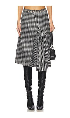 Miaou Mila Skirt in Seersucker Check from Revolve.com | Revolve Clothing (Global)