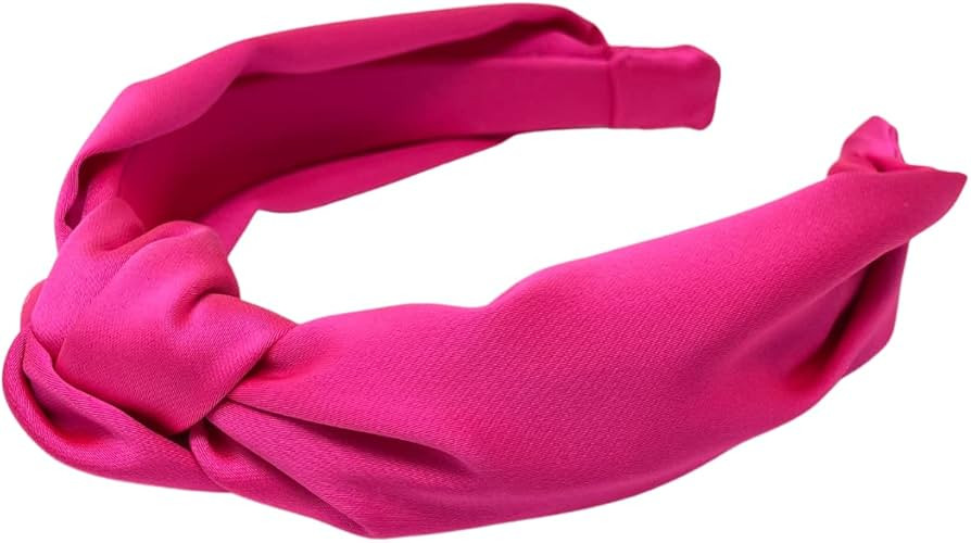 Bellefixe Knotted Headband for Women | Comfortable Fashion Headband (Hot Pink) | Amazon (US)