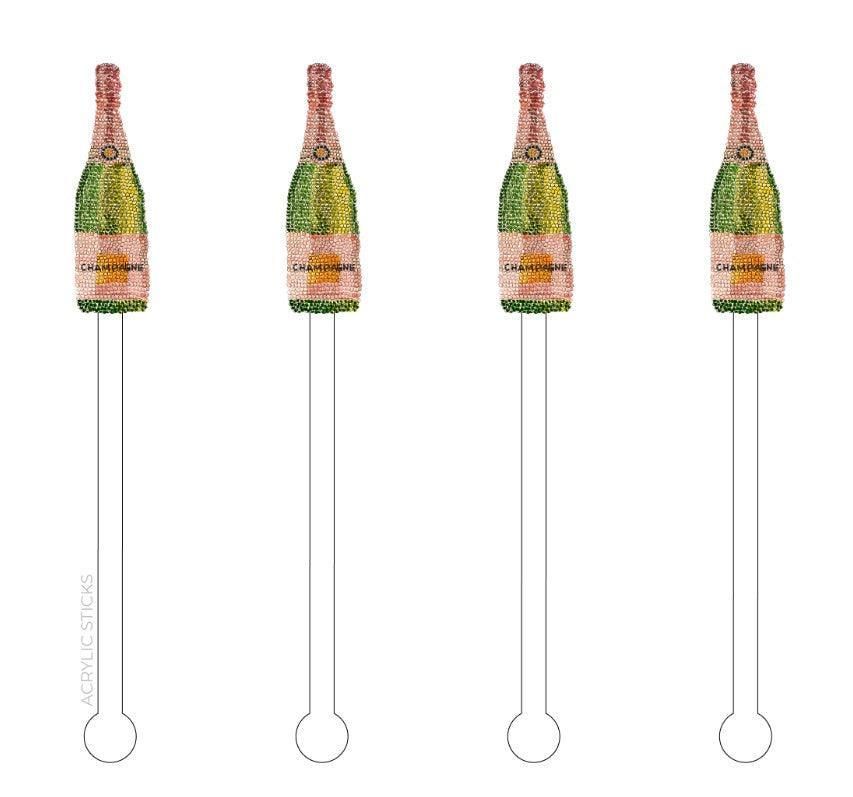 Champagne Toast Reusable Acrylic Stir Sticks | Sorelle Gifts