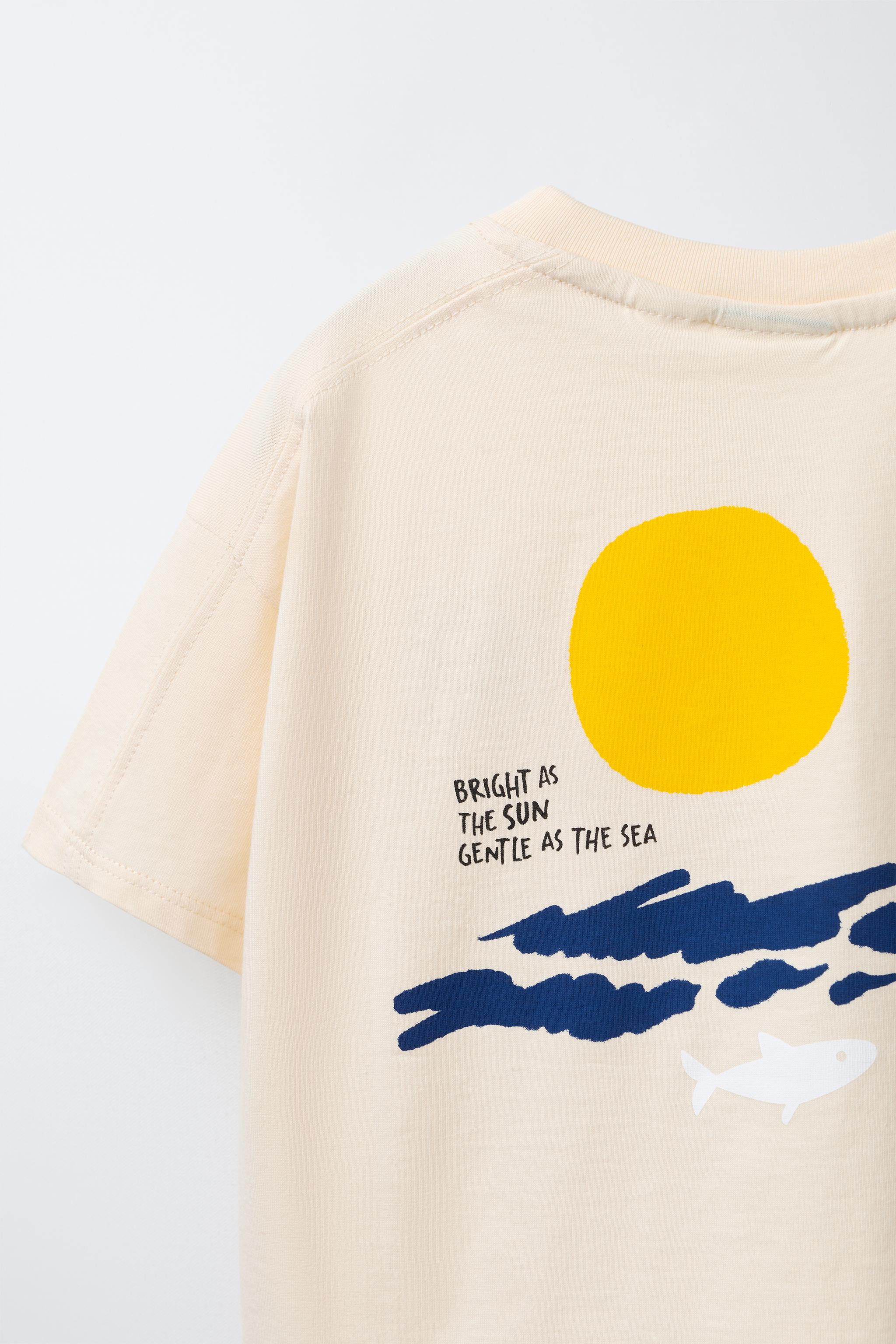 SUN EMBROIDERED T-SHIRT | Zara US