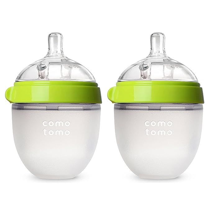 Comotomo Baby Bottle, Green, 5 Ounce (2 Count) | Amazon (US)