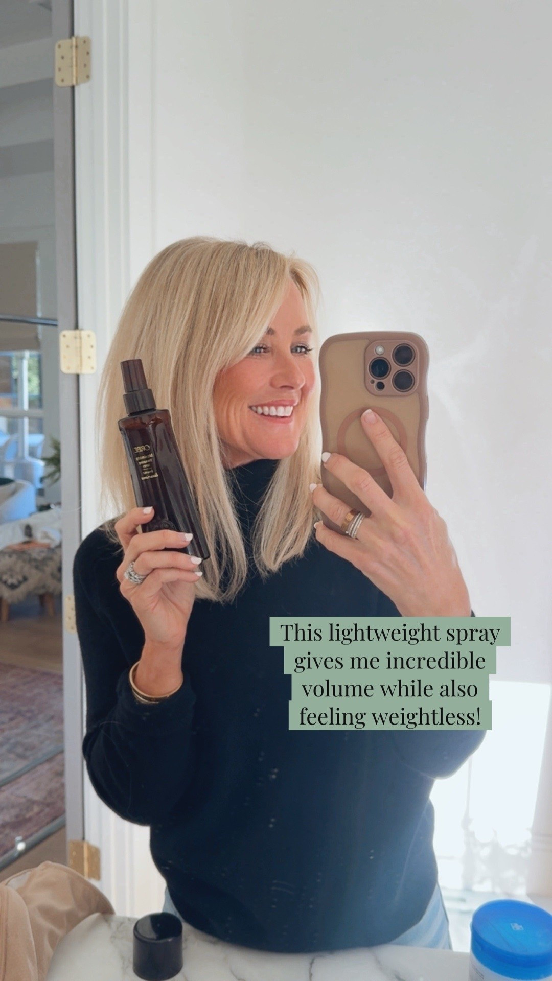 I’m always recommending this shine spray! It is super lightweight and works so well.

#LTKBeauty #LTKgrwm #LTKOver40