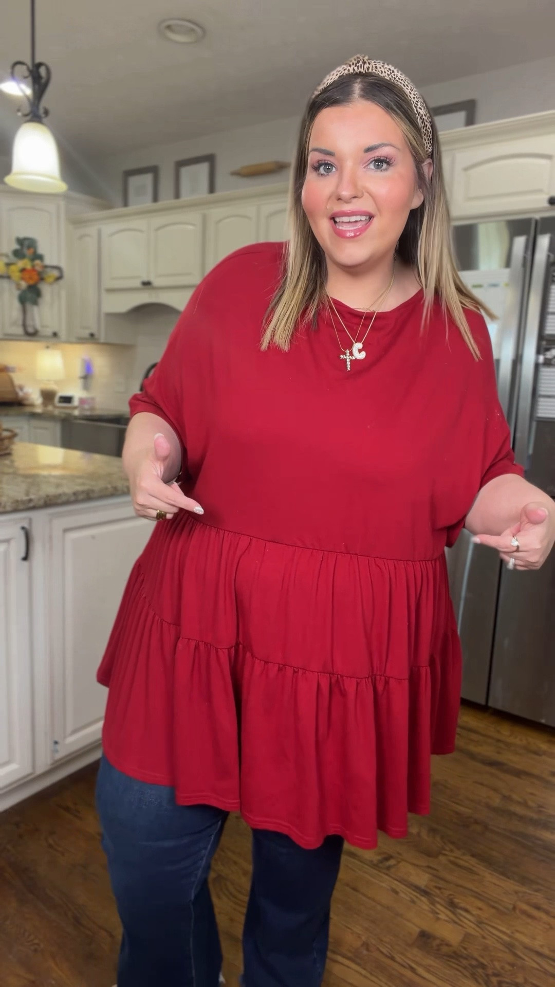 A super long, flowy top - plus size friendly but I don’t think you need to size up!

#LTKPlusSize