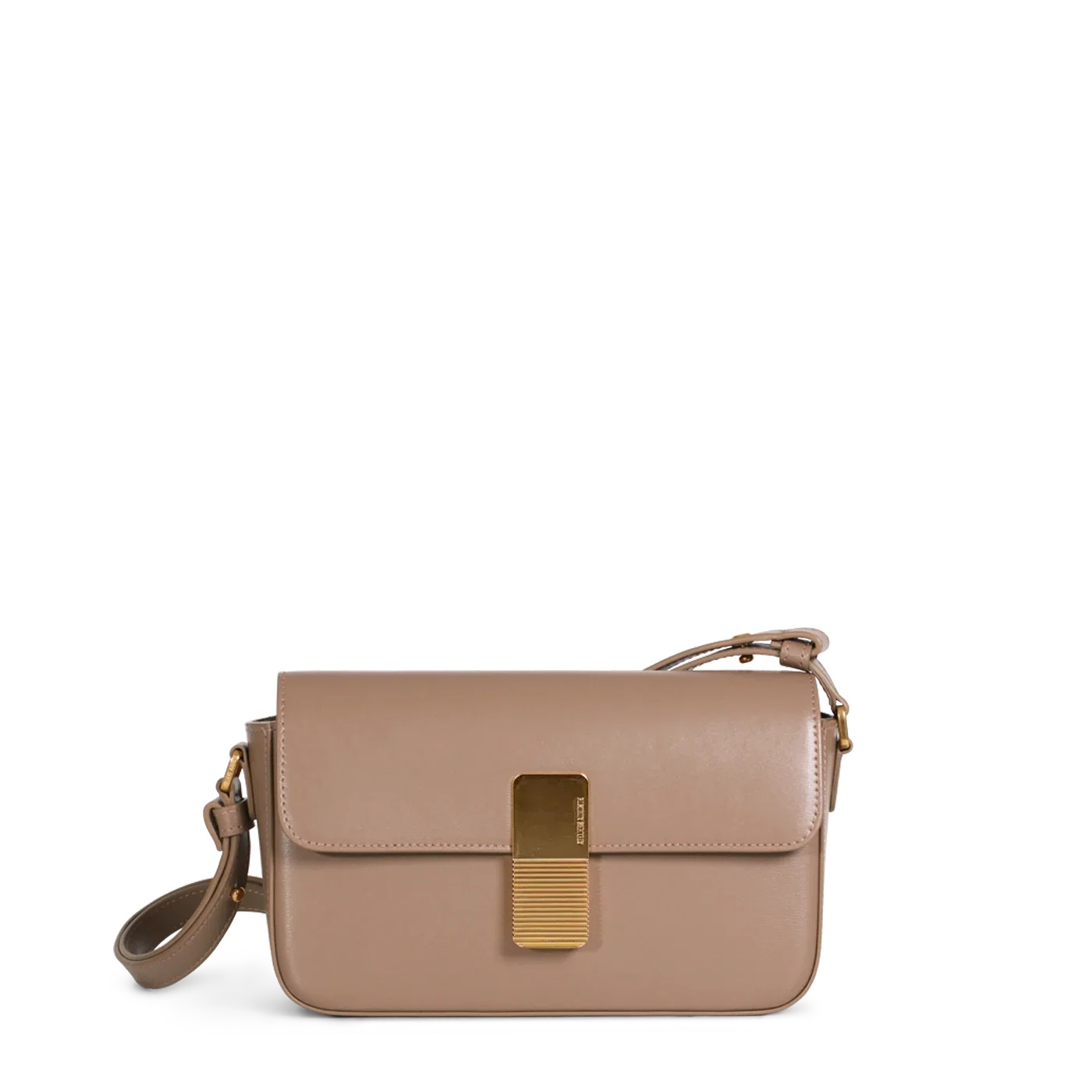 Monceau Baguette - Cuir Box Taupe | ATELIERS AUGUSTE