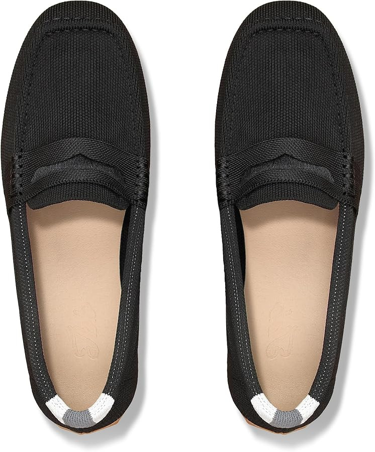 Women Knit Driving Loafers Penny Moccasins Comfortable Slip-on Walking Boat Shoes | Amazon (US)