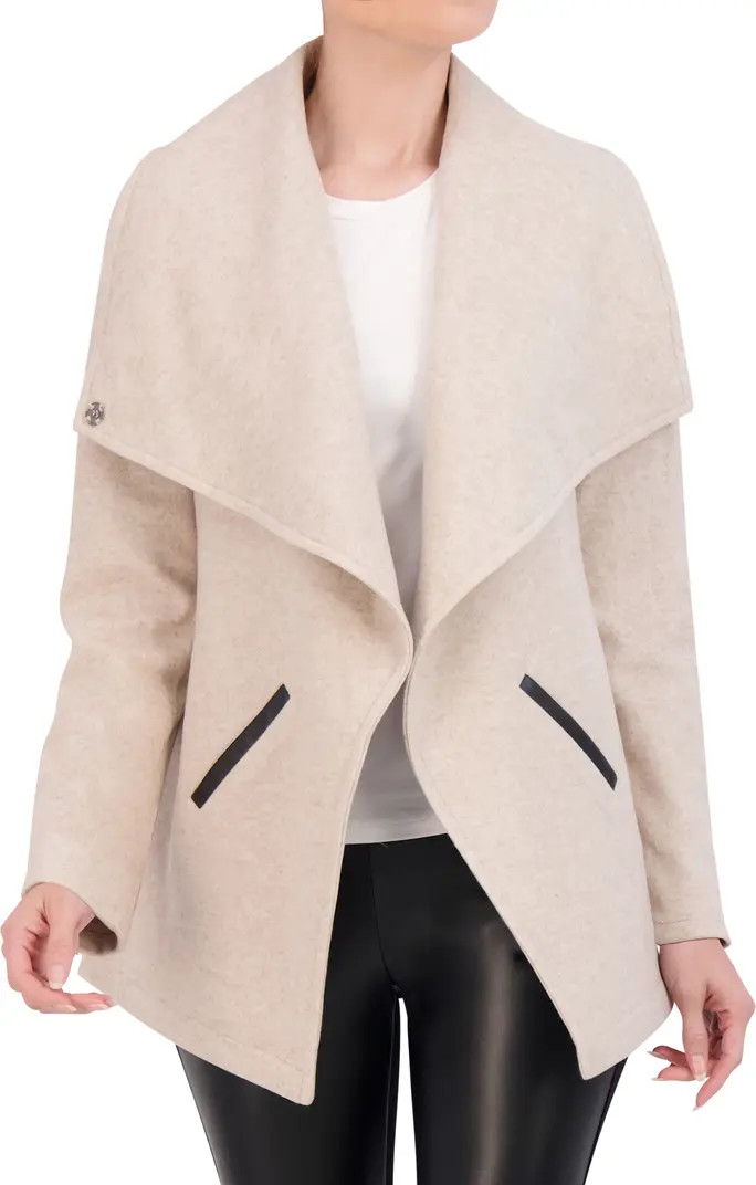 Drape Collar Open Front Jacket | Nordstrom Rack