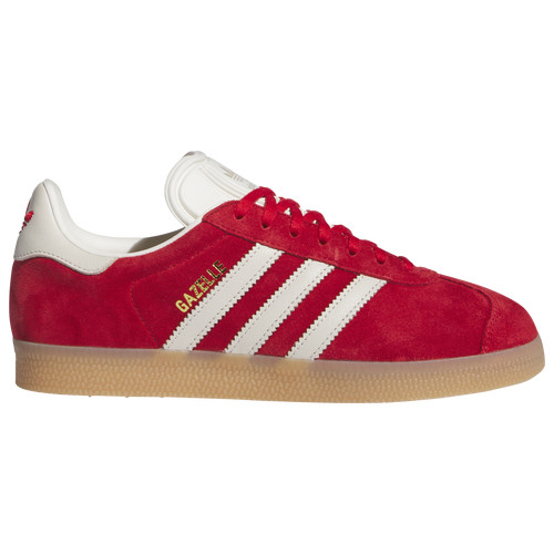 adidas Womens Originals Gazelle - Tennis Shoes Gold Metallic/Alumina/Better Scarlet Size 11.0 | Foot Locker (US)