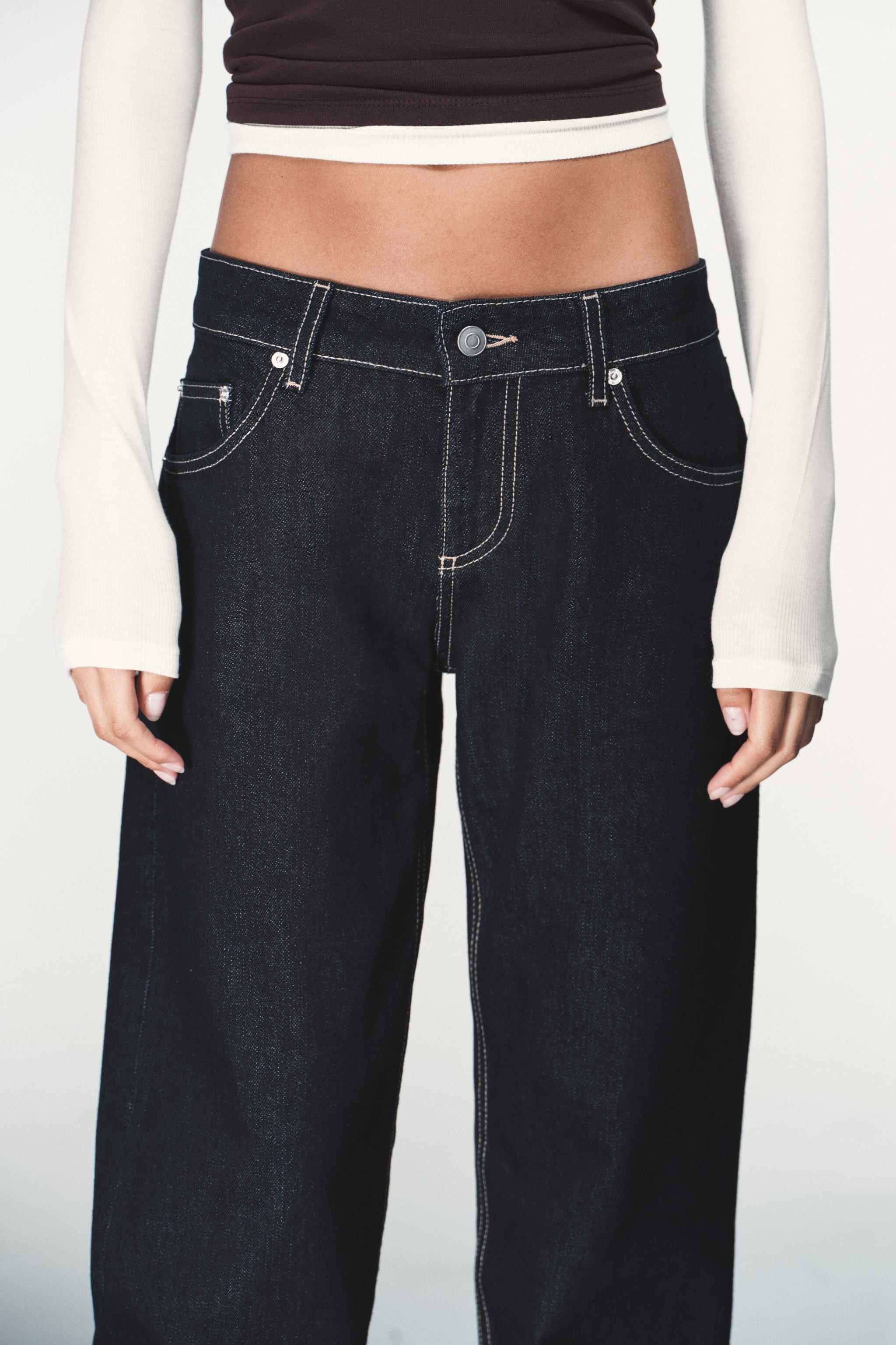 TRF WIDE LEG LOW RISE JEANS | Zara US
