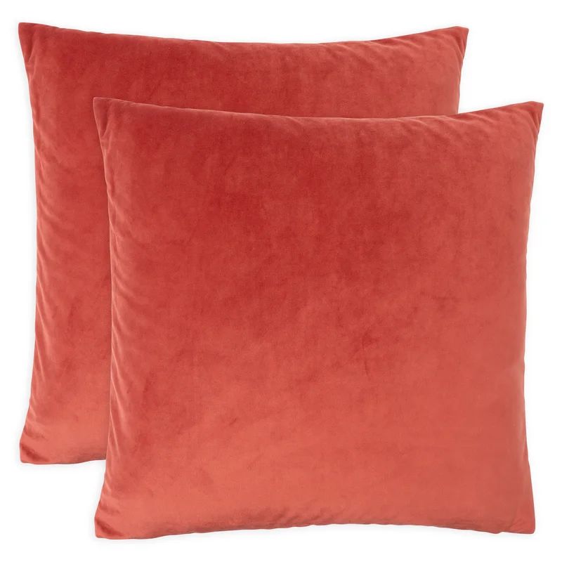 16" H x 16" W Spice Barnsdale Square Pillow Cover (Set of 2) | Wayfair Professional