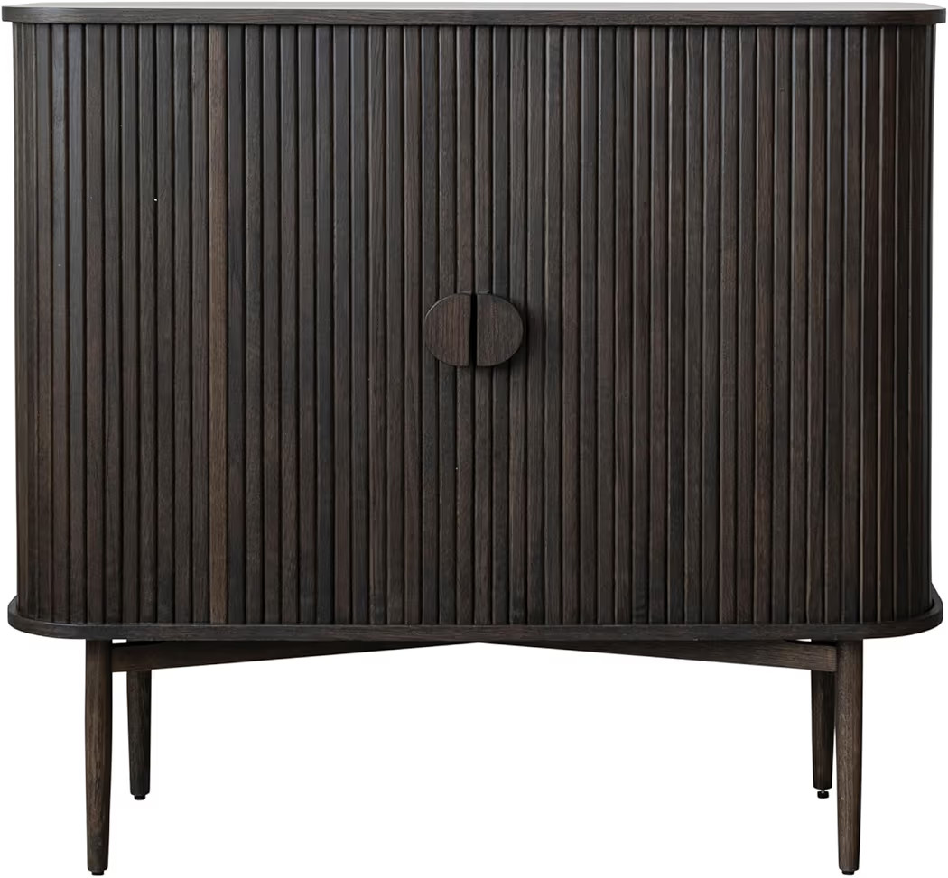 Bloomingville Reclaimed Wood and Oak Wood Cabinet with Accordion Doors, Walnut | Amazon (US)