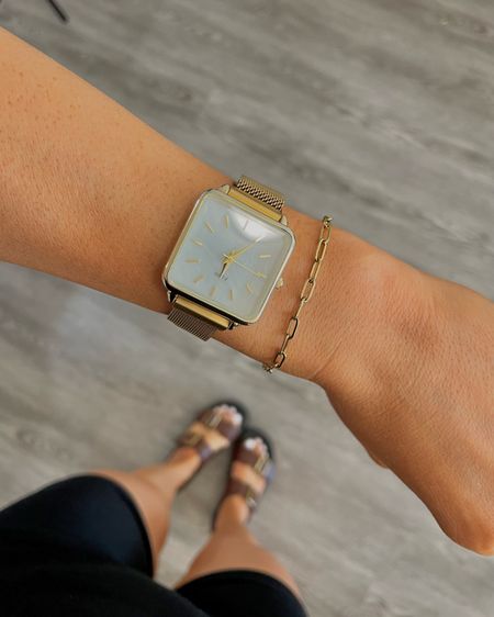 My fav new watch! It’s so pretty and can be worn day to day or dressed up! This would be a great gift. Also obsessed with these brown buckle platform shoes.

#LTKGiftGuide #LTKstyletip