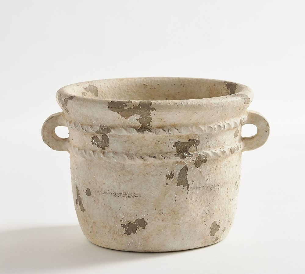 Eclectic Planter, White, Large Cachepot | Pottery Barn (US)