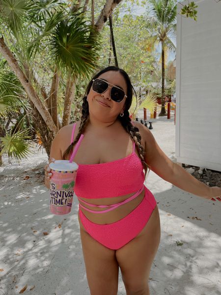 On island time 🌴💕 

Bikini is under $35!

high waisted bikini, hot pink bikini, pink swimsuit, pink swimwear, vacation swim

#LTKstyletip #LTKunder50 #LTKswim