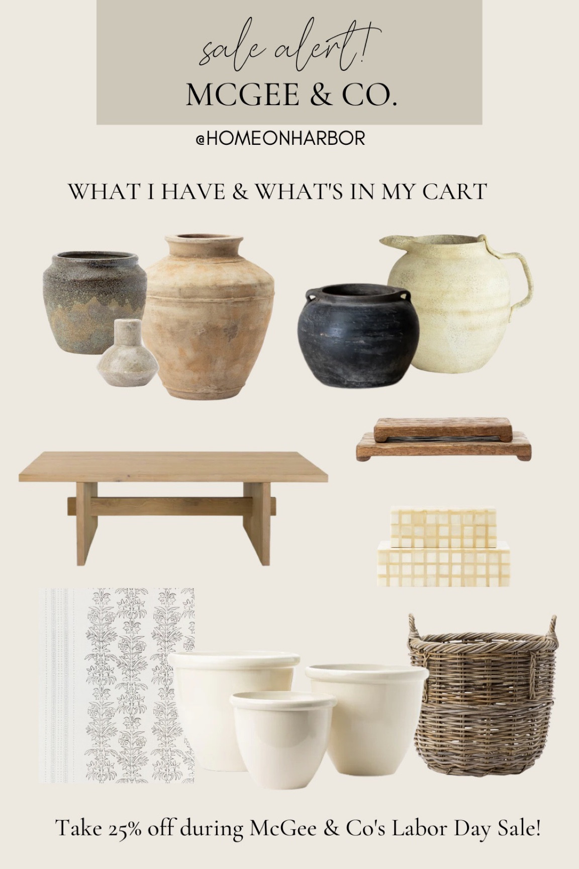 McGee and co sale: coffee table, vases, decor, wallpaper in my home or my cart! 

#LTKhome #LTKsalealert