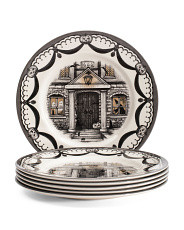 Set Of 6 Haunted House Dinner Plates | Marshalls