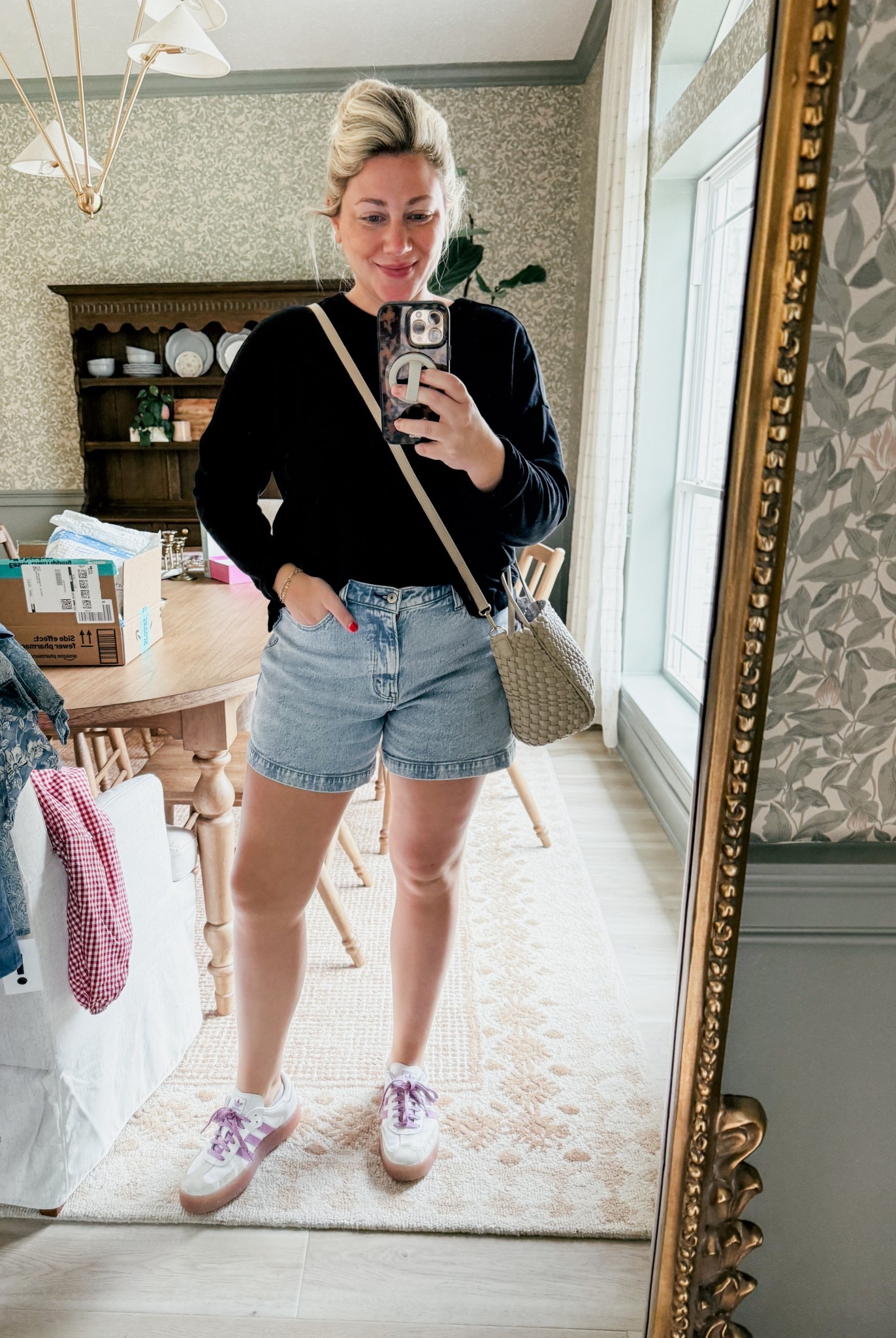 Comfy outfit of the day! All staples in my closet! 

Abercrombie old navy adidas THEBLOOMINGNEST 

#LTKSpringSale #LTKMidsize