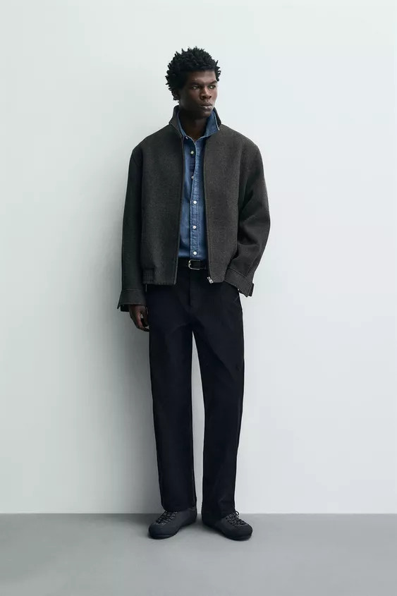 STRAIGHT-LEG CORDUROY TROUSERS | Zara UK
