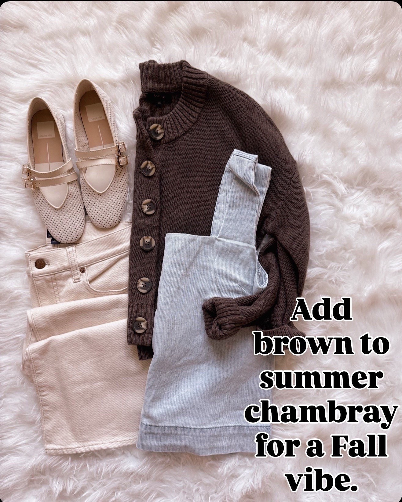 Absolutely loving this chocolate brown cardigan with a chambray top and light khaki denim with flats for fall workwear

#LTKWorkwear #LTKOver40 #LTKSeasonal
