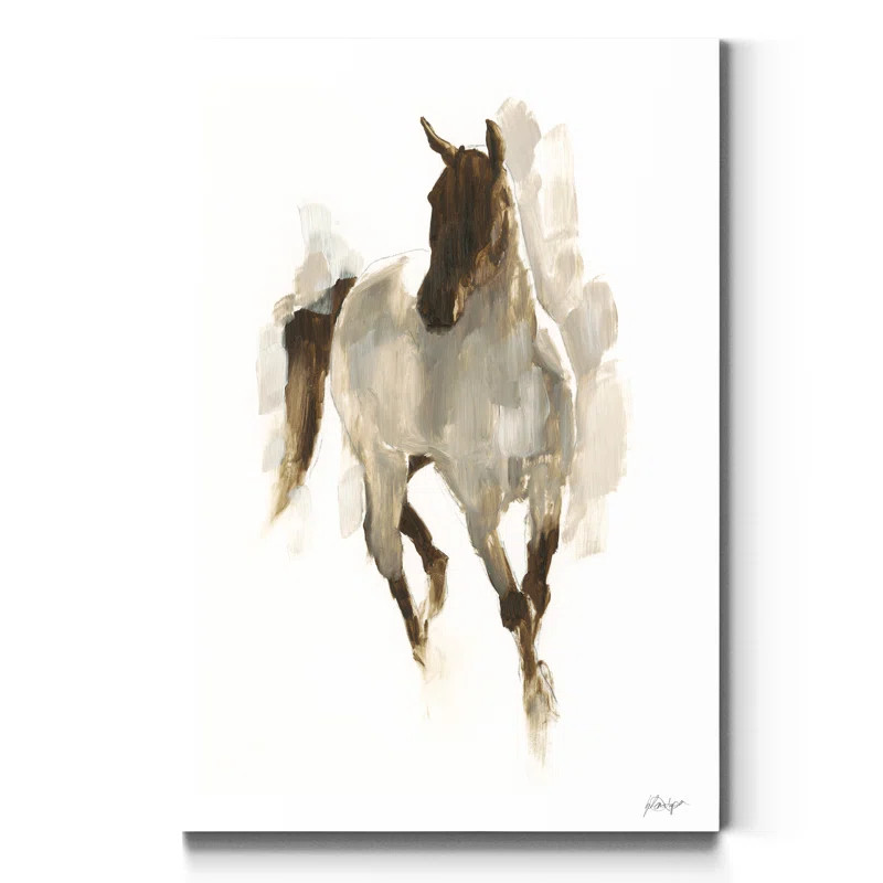 Gracie Oaks " Rustic Horse I " Painting Print & Reviews | Wayfair | Wayfair North America