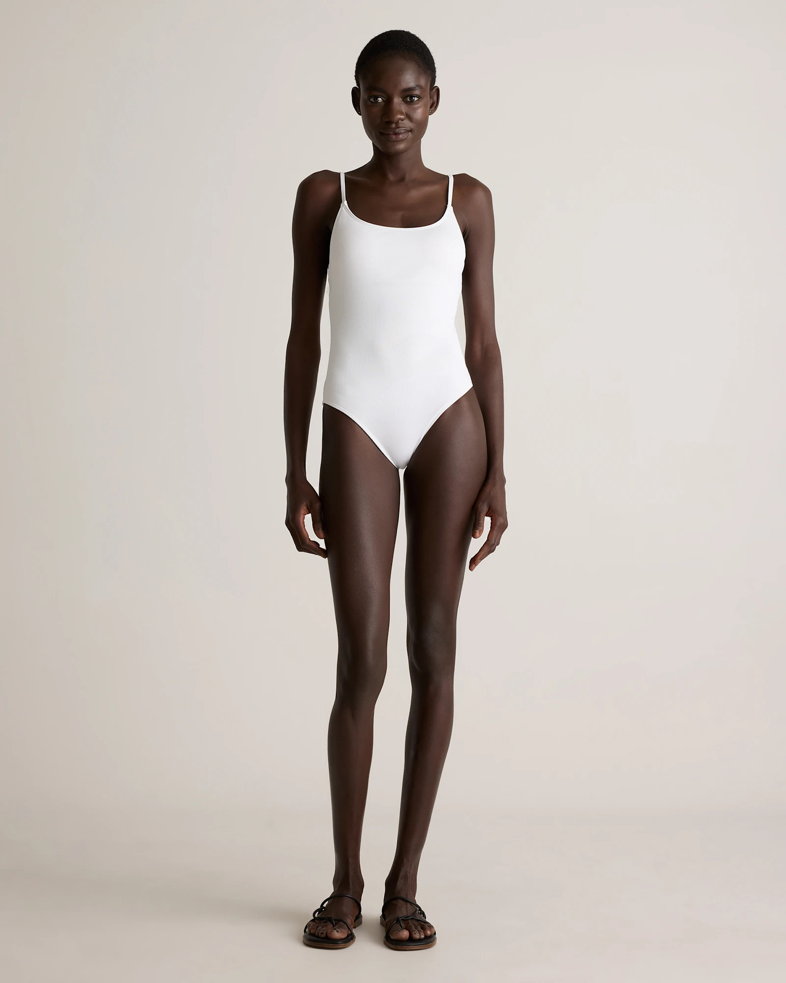 Italian Cami Ribbed One-Piece Swimsuit | Quince