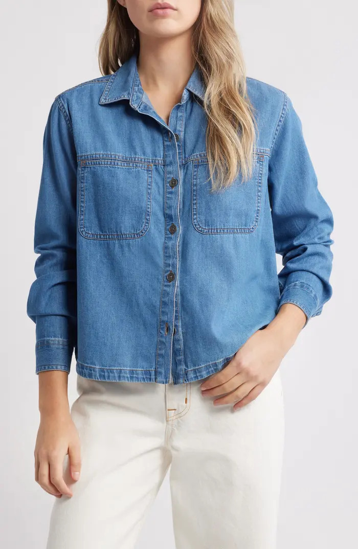 beachlunchlounge Oakley Denim Shirt | Nordstrom | Nordstrom