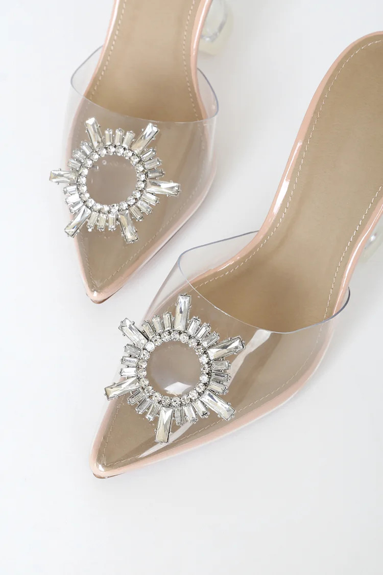 Midnight Light Nude Pointed-Toe Heels | Lulus (US)