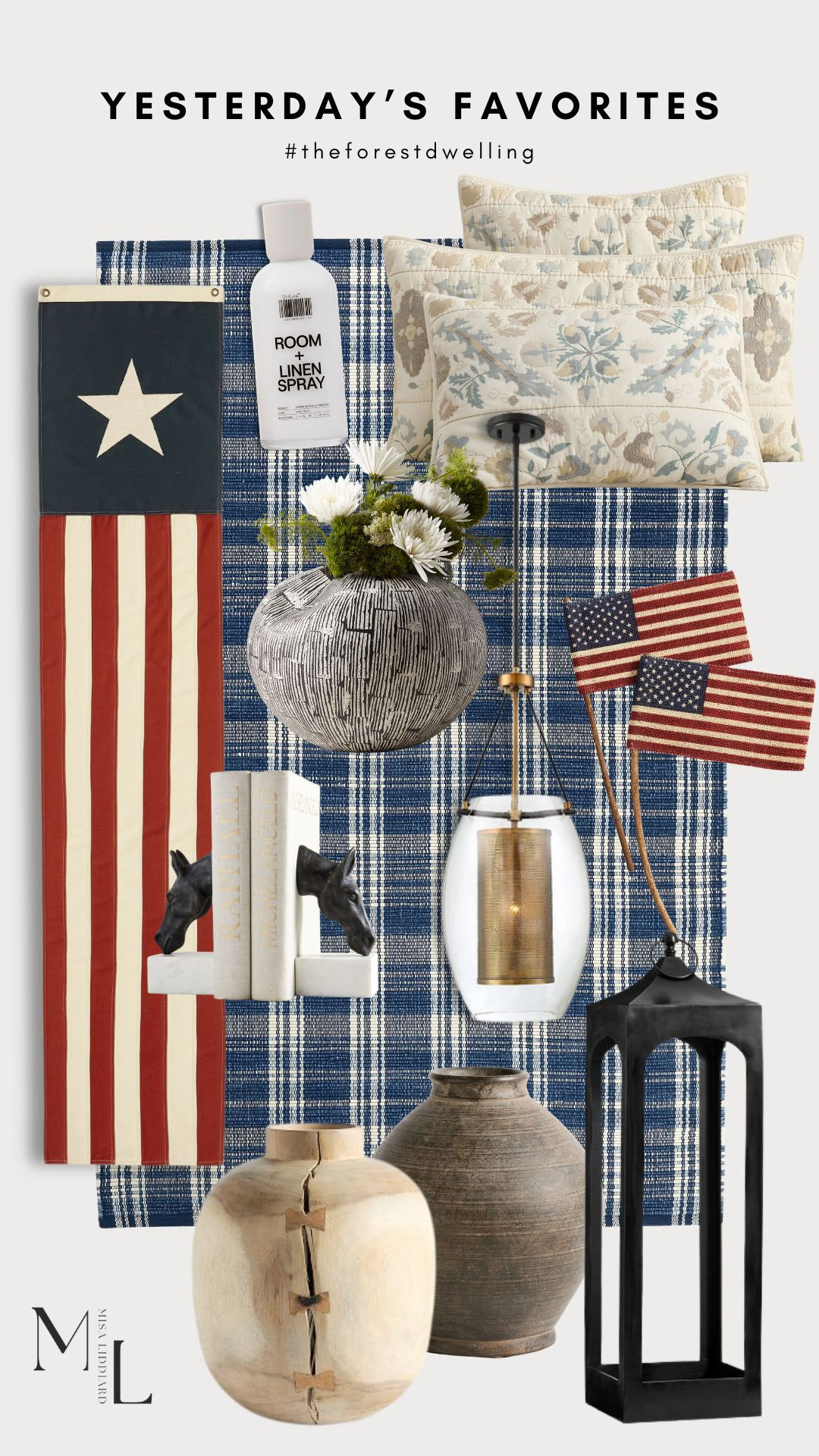 Yesterday's faves! Xtra Milk Room + Linen Spray is so good! New favorite scent. The Butterfly Joint Collection is newer to my collection. Comes in various sizes. Fourth of July decorations that I used on the front porch. 

 #LTKdayinmylife #LTKSeasonal #LTKHome