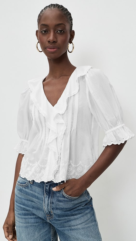 Ruffled Puff Sleeve Top | Shopbop